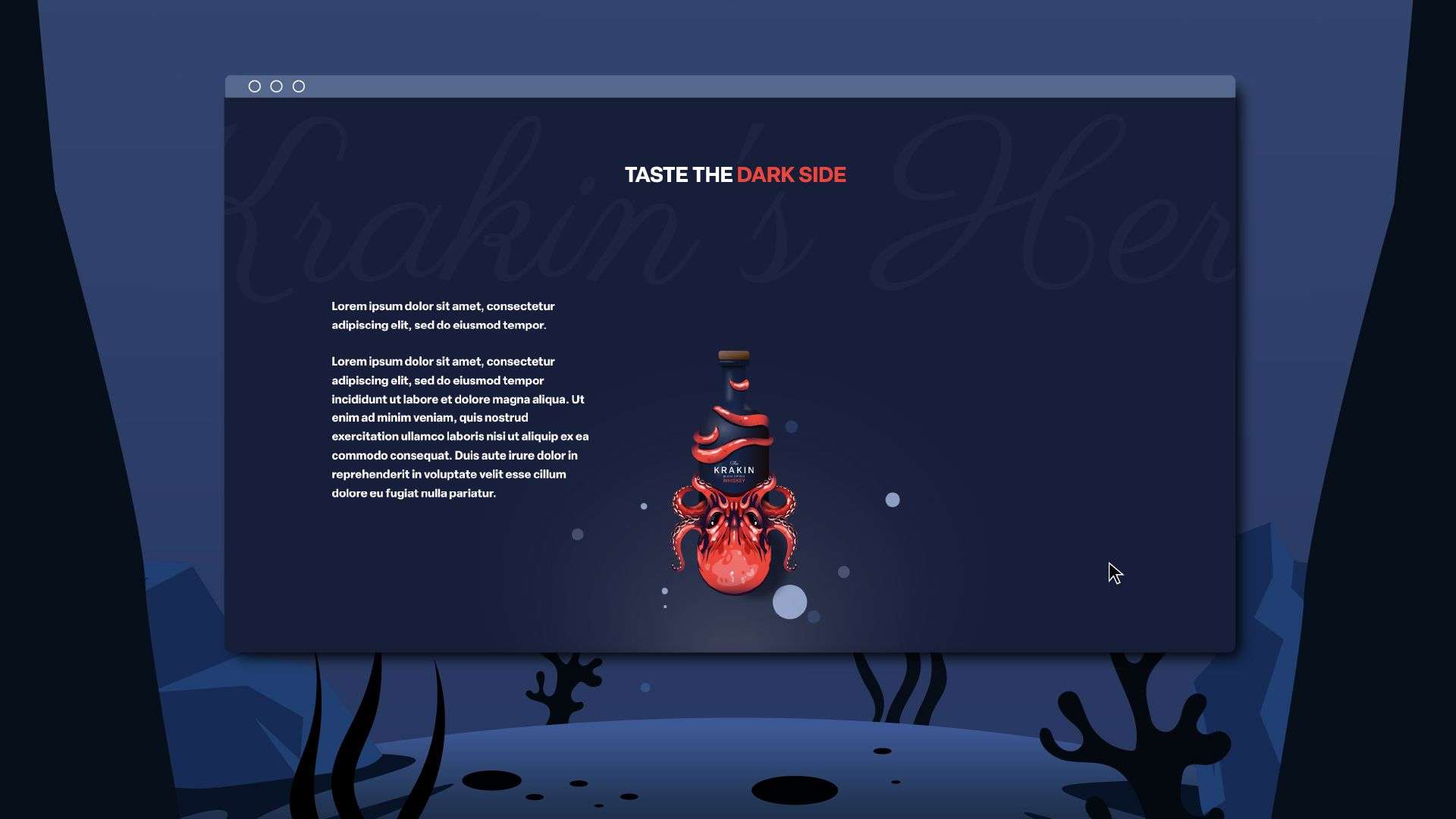 Screenshot from the Krakin website