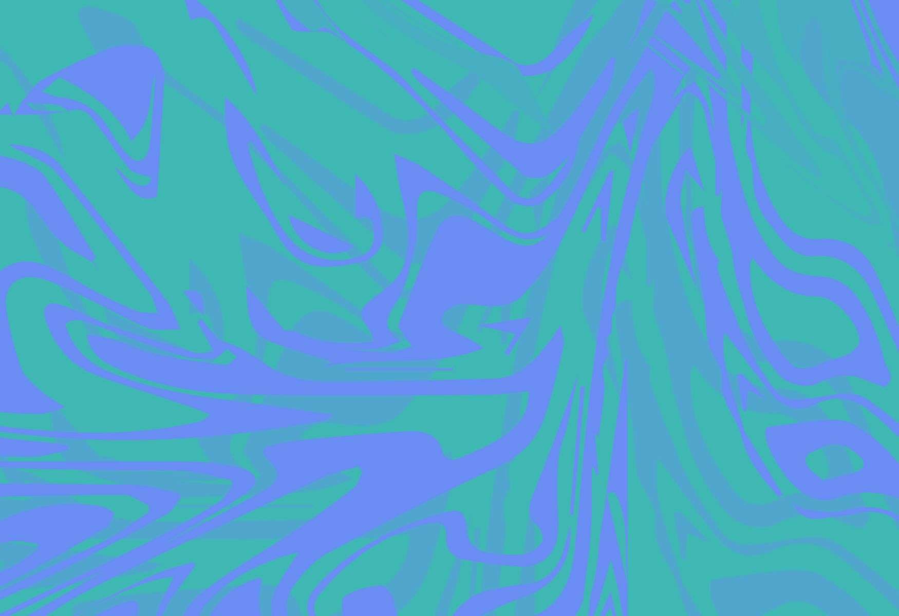 Blue and Green swirling Packaging Design