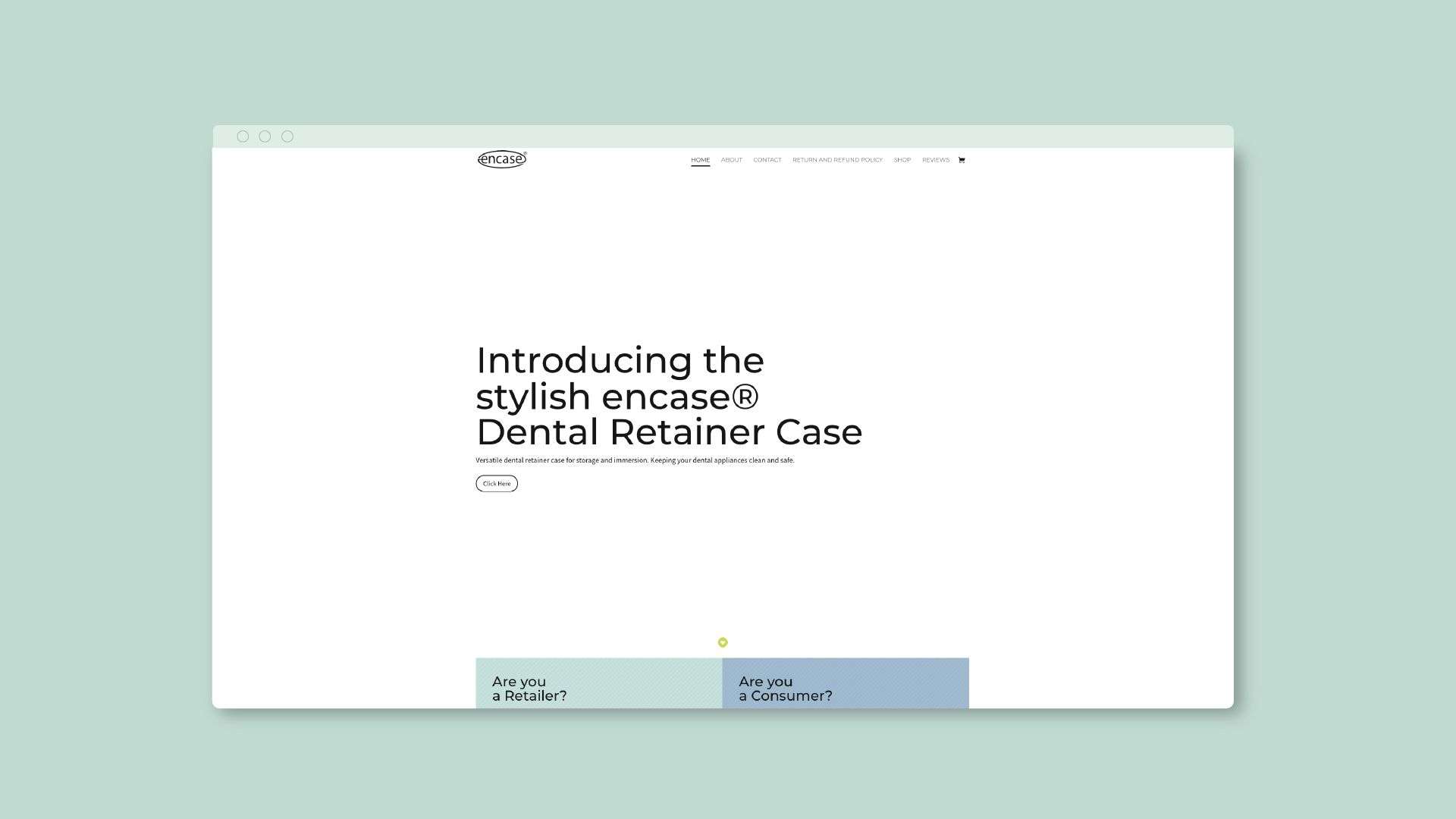 Encase - website screen