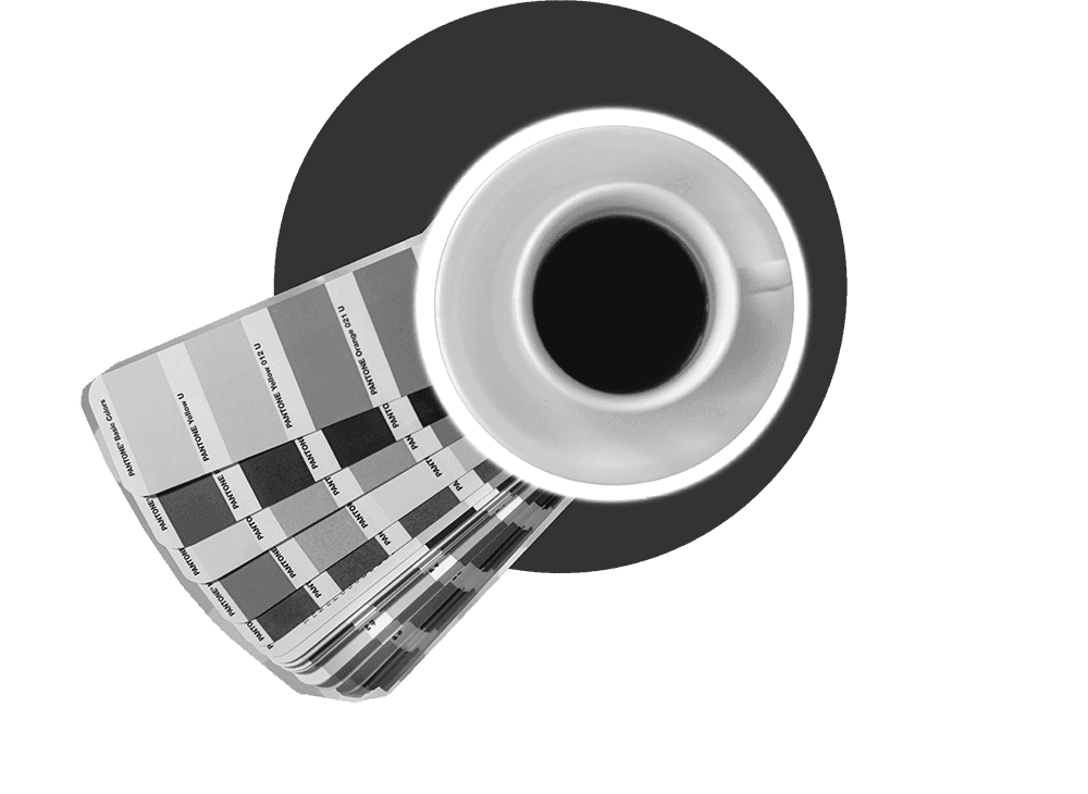 coffee and a colour chart