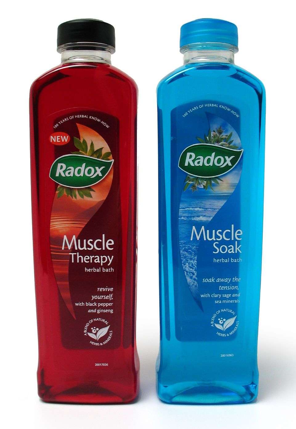 Radox bottles
