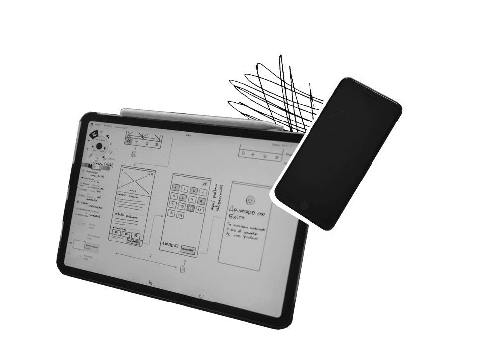 tablet and smartphone