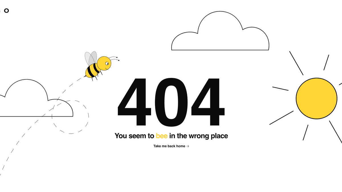 Some clouds, a bee and a sun