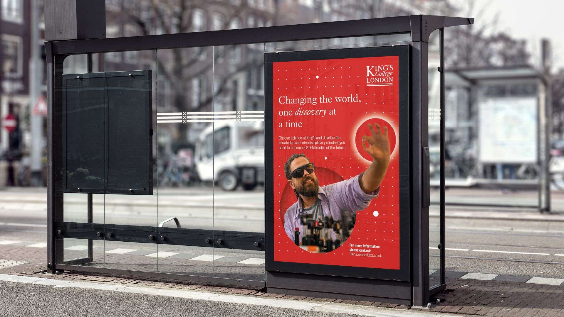 Kings College - Bus Stand Graphic