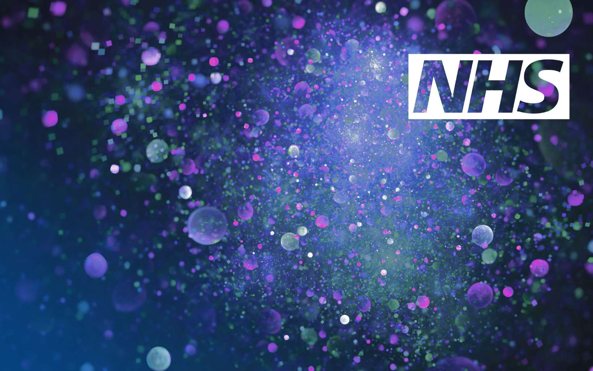 NHS Reporting background and NHS logo