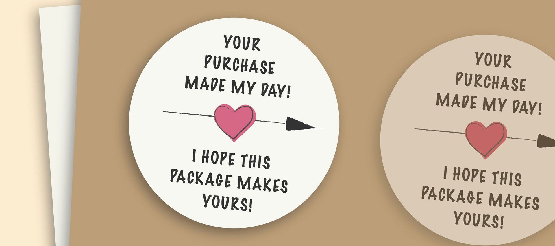 personalised stickers for packaging