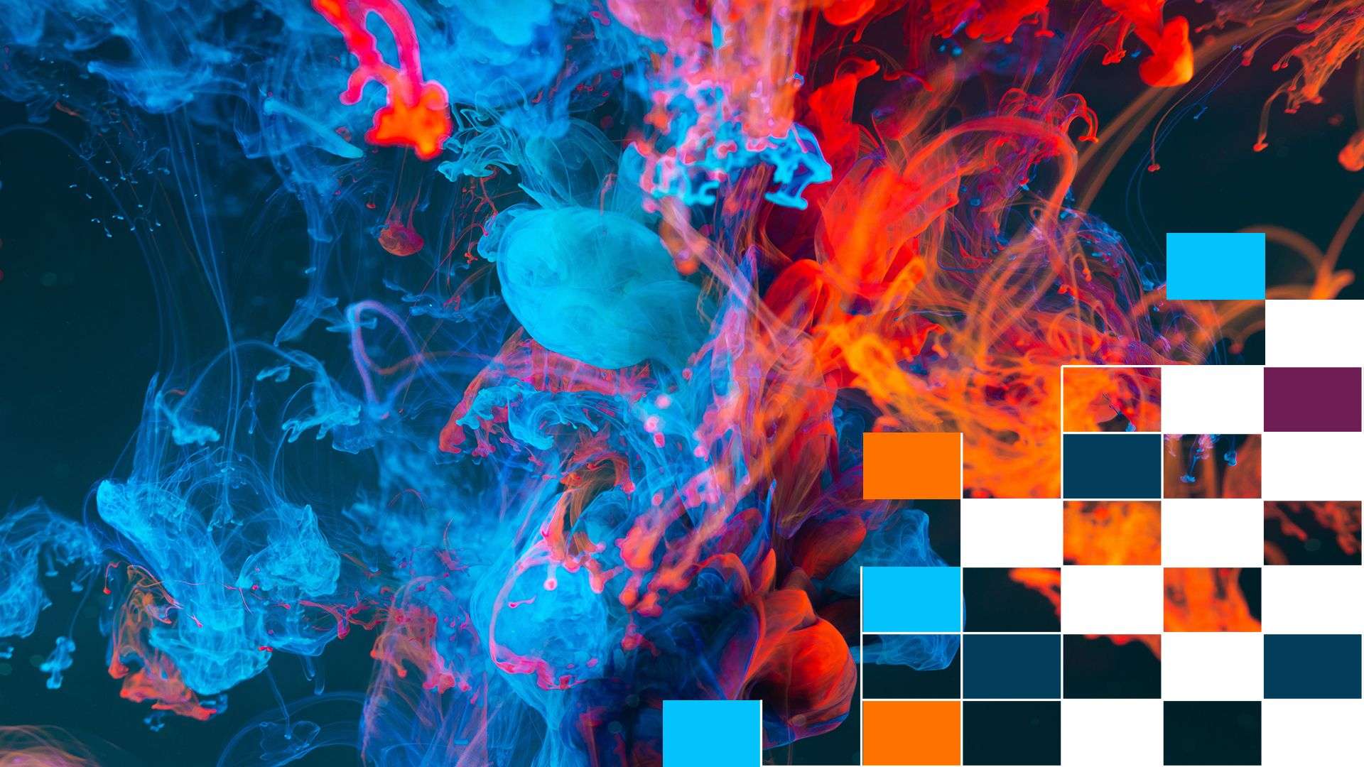 The National Archive - blue and orange design