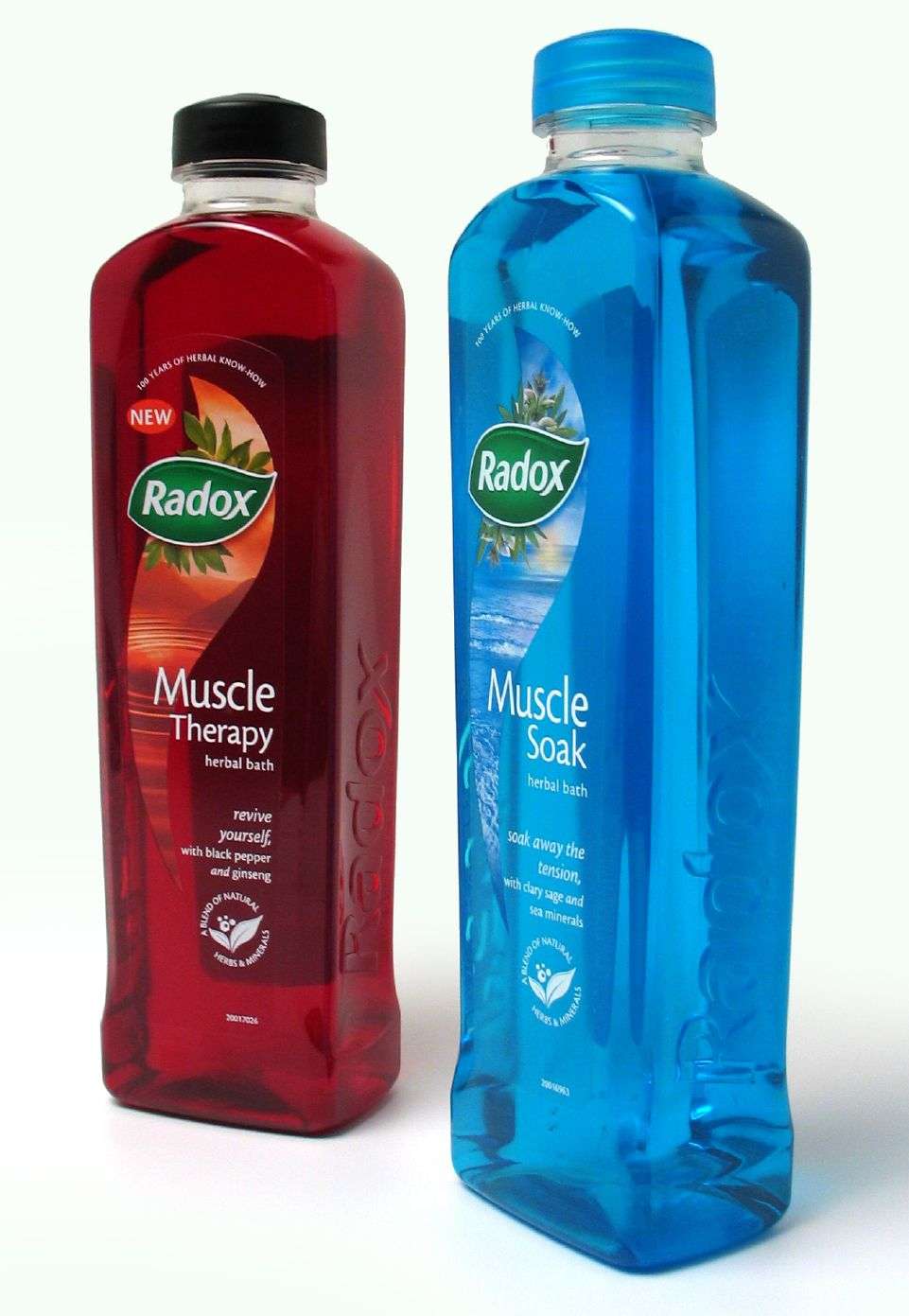 Radox bottles