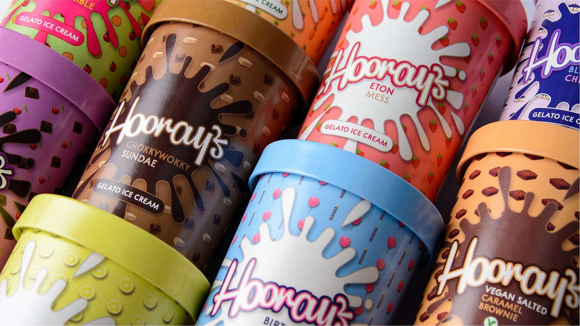 Hoorays Gelato - a selection of flavours