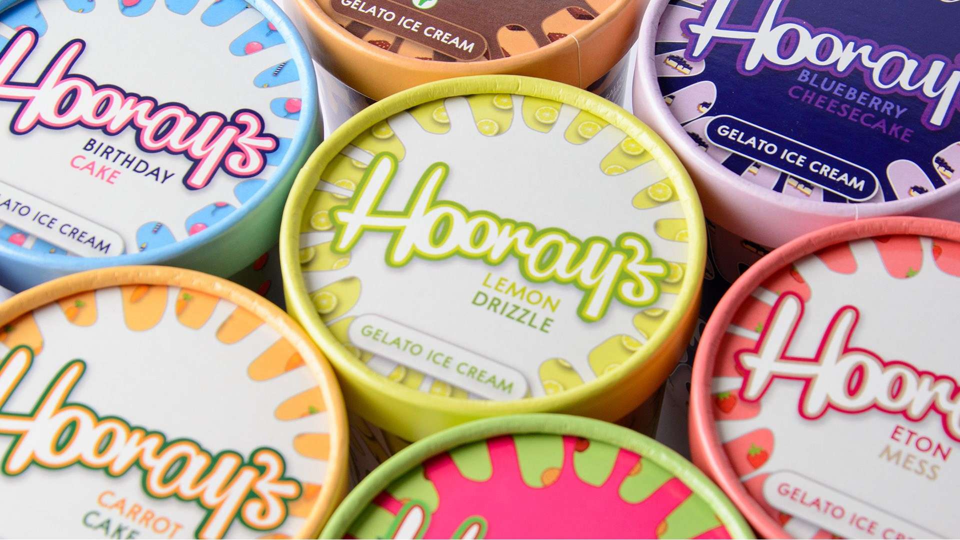 Hoorays Gelato - lids