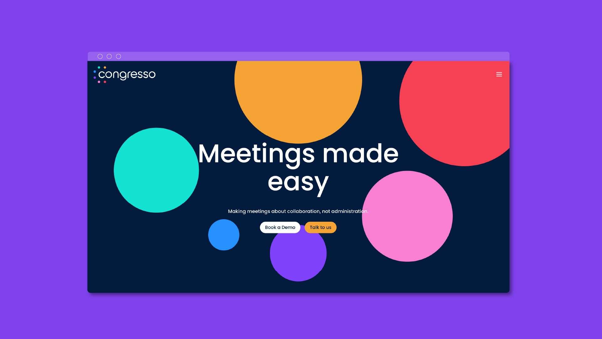 Congresso Homepage Web Screen