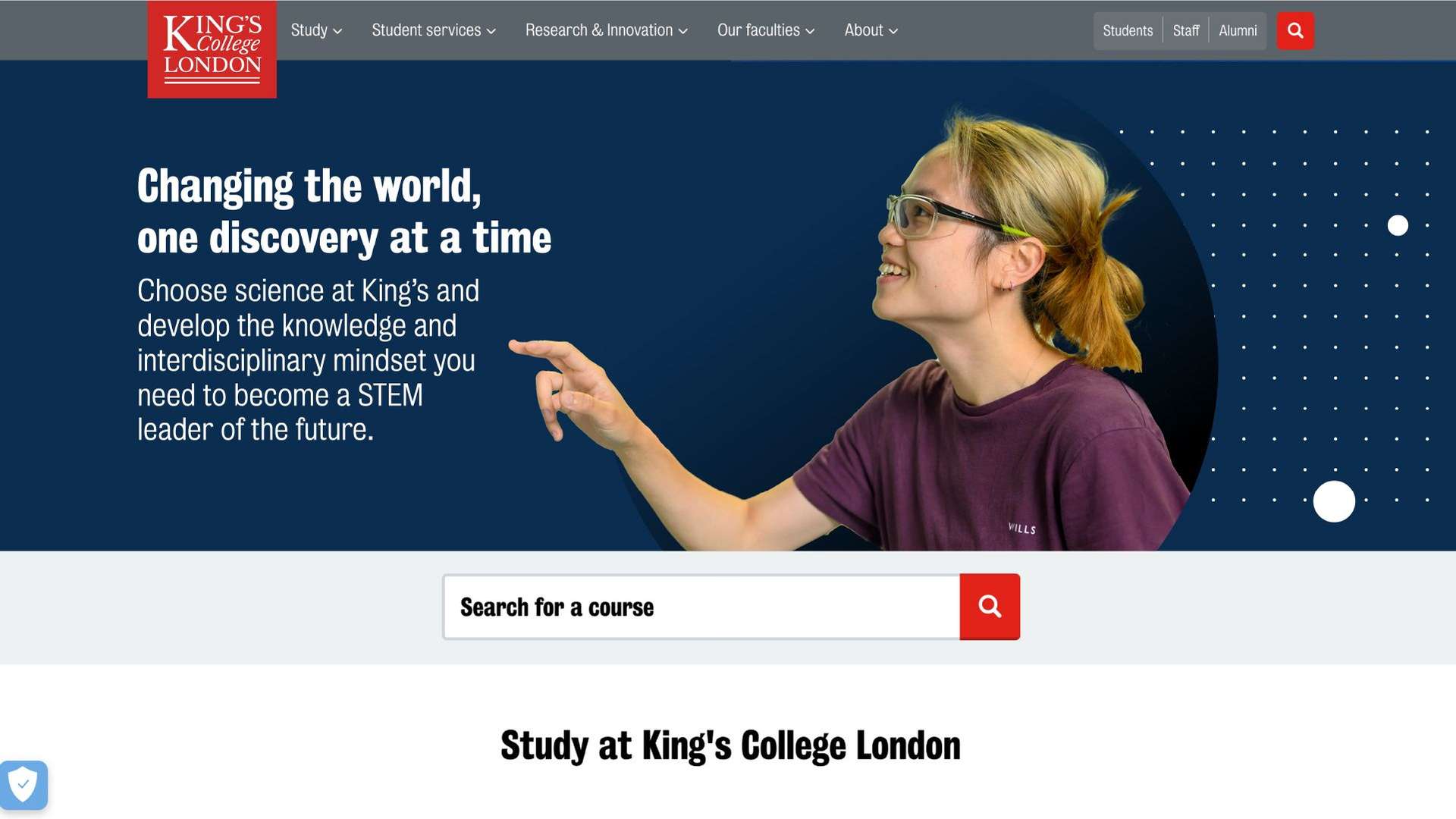 Kings College - web banner