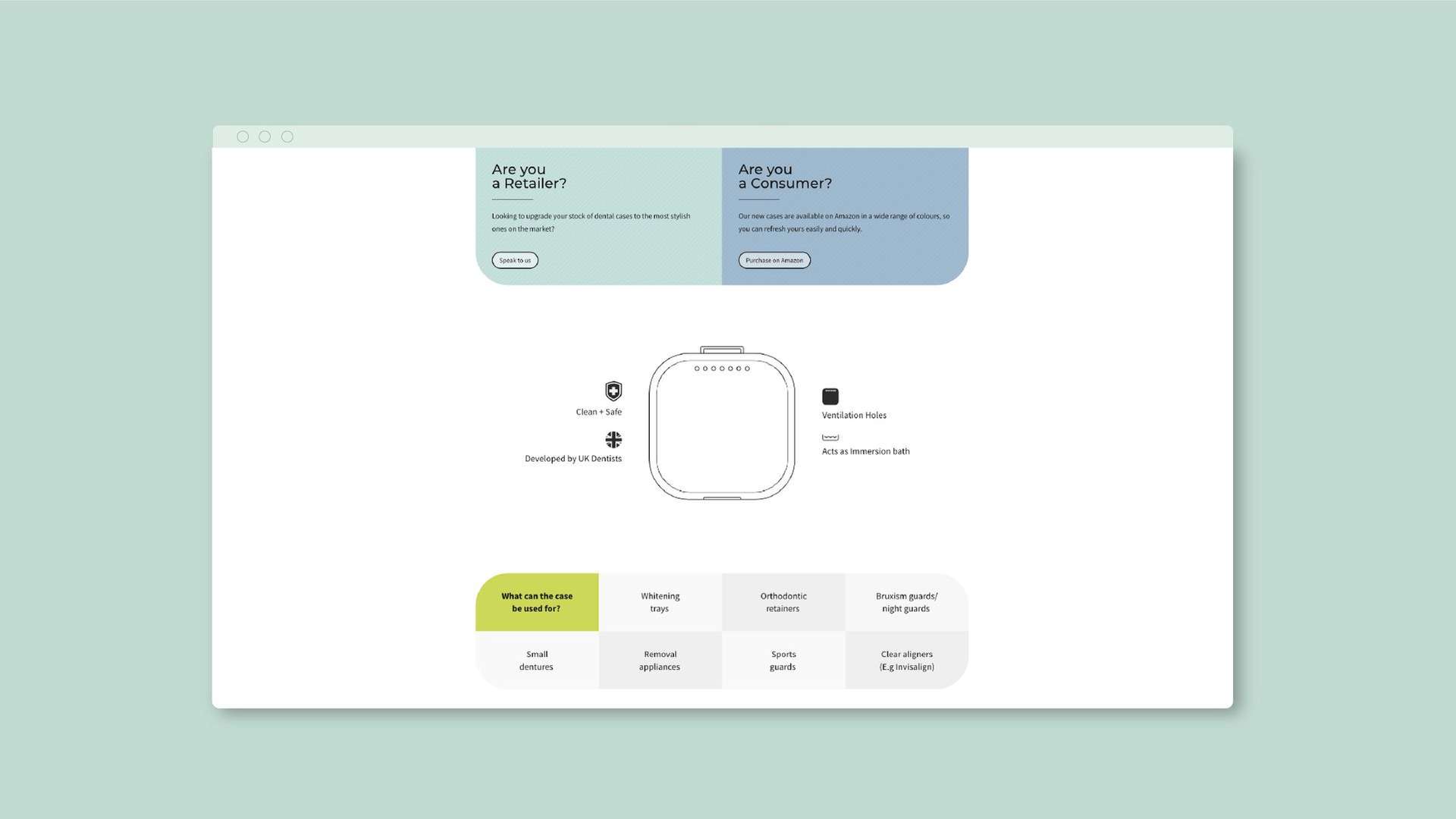 Encase - website screen